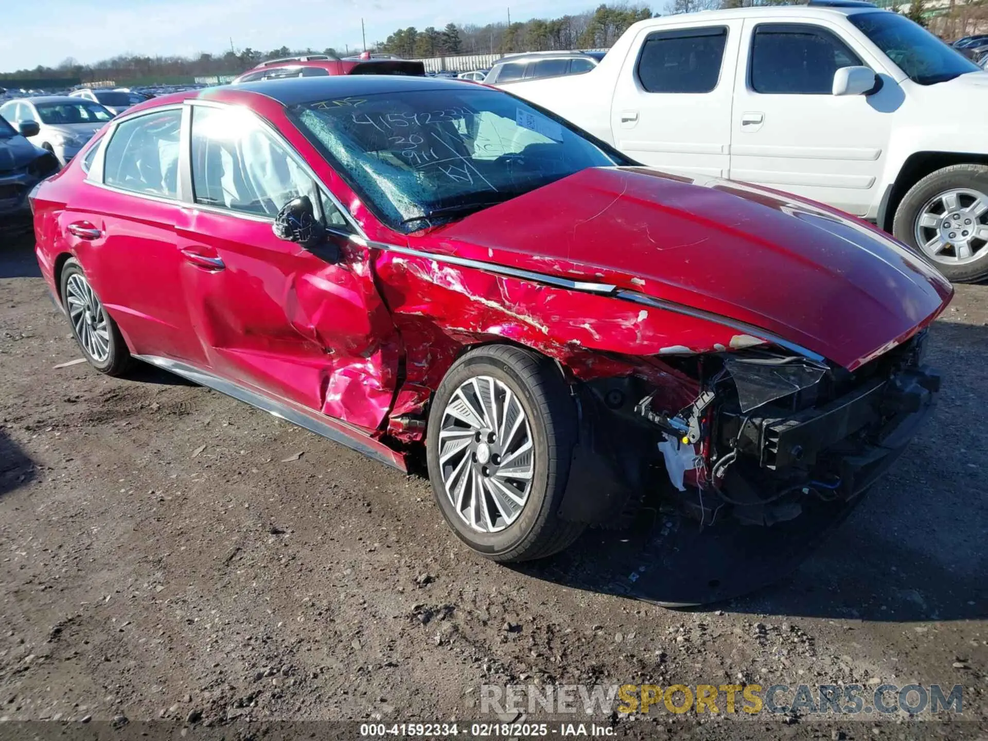 1 Photograph of a damaged car KMHL54JJ5MA033732 HYUNDAI SONATA 2021