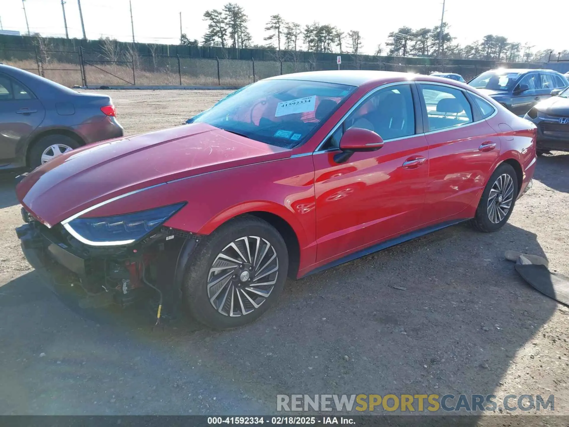 2 Photograph of a damaged car KMHL54JJ5MA033732 HYUNDAI SONATA 2021