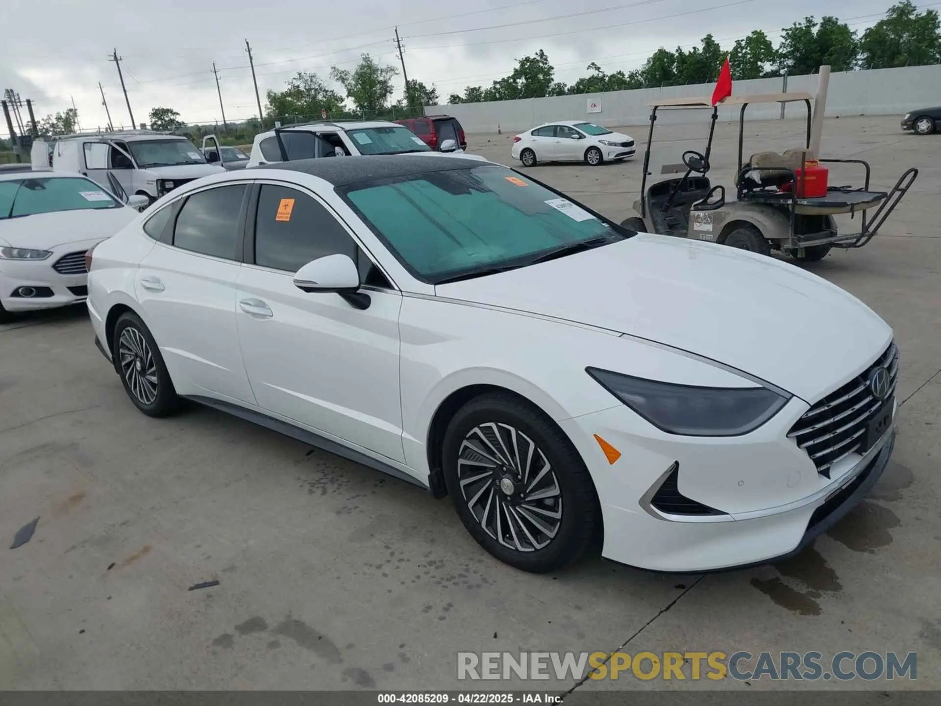 1 Photograph of a damaged car KMHL54JJ6MA021959 HYUNDAI SONATA 2021