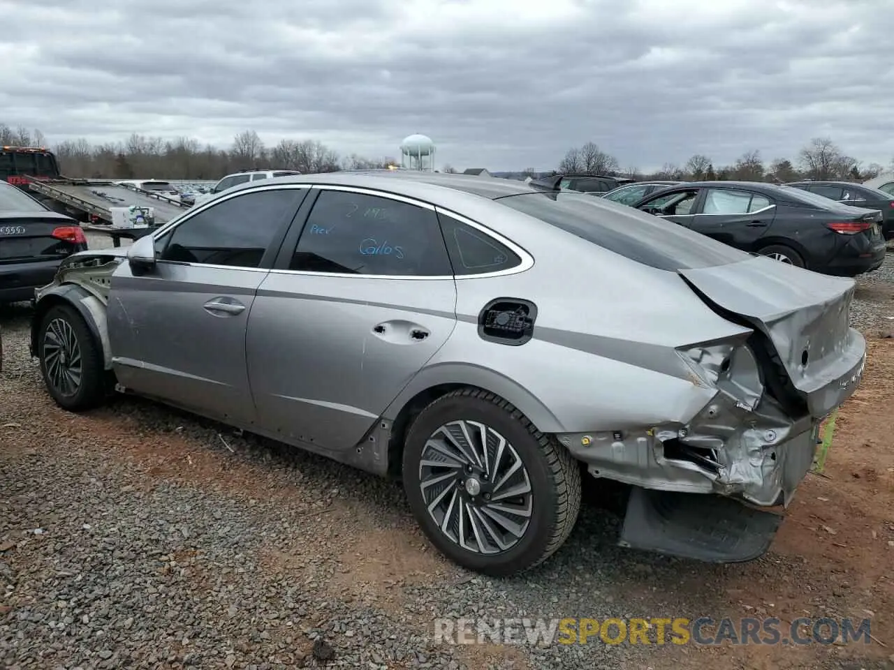 2 Photograph of a damaged car KMHL54JJ6MA036686 HYUNDAI SONATA 2021