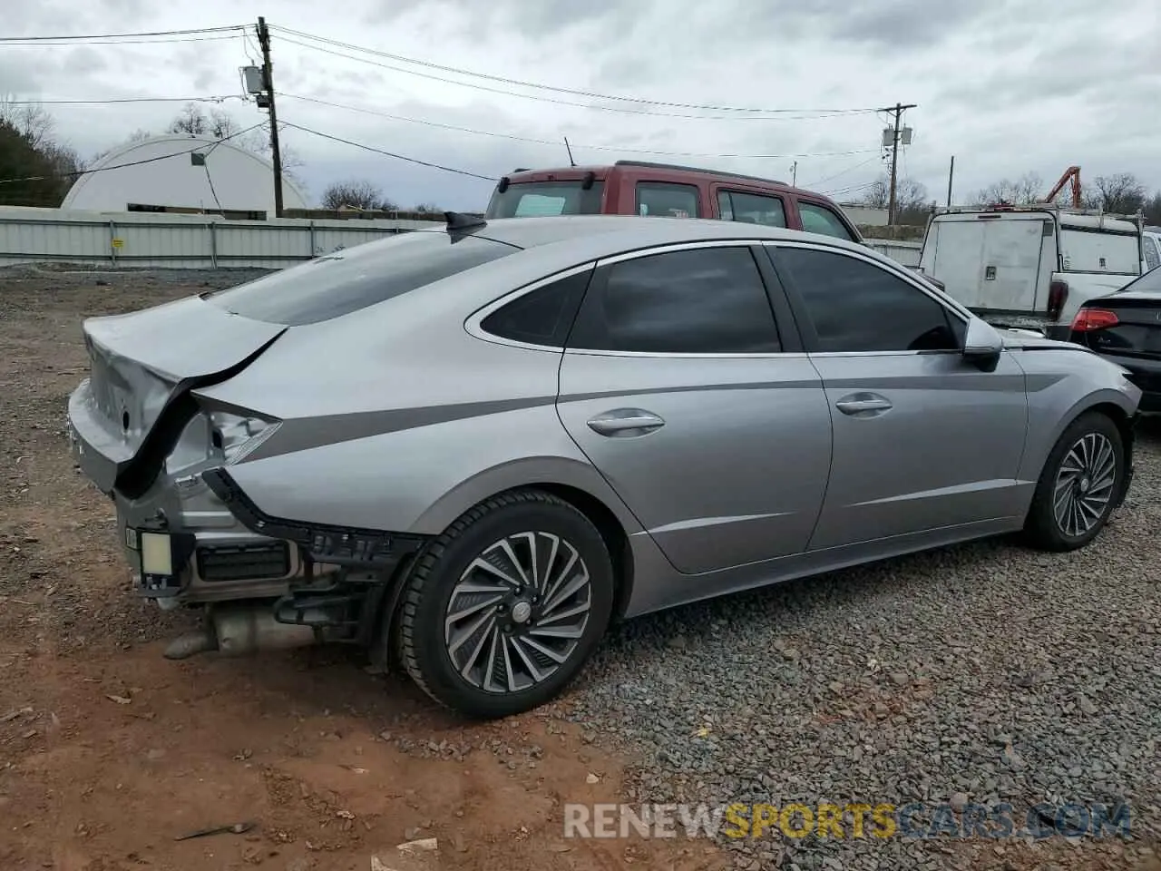 3 Photograph of a damaged car KMHL54JJ6MA036686 HYUNDAI SONATA 2021