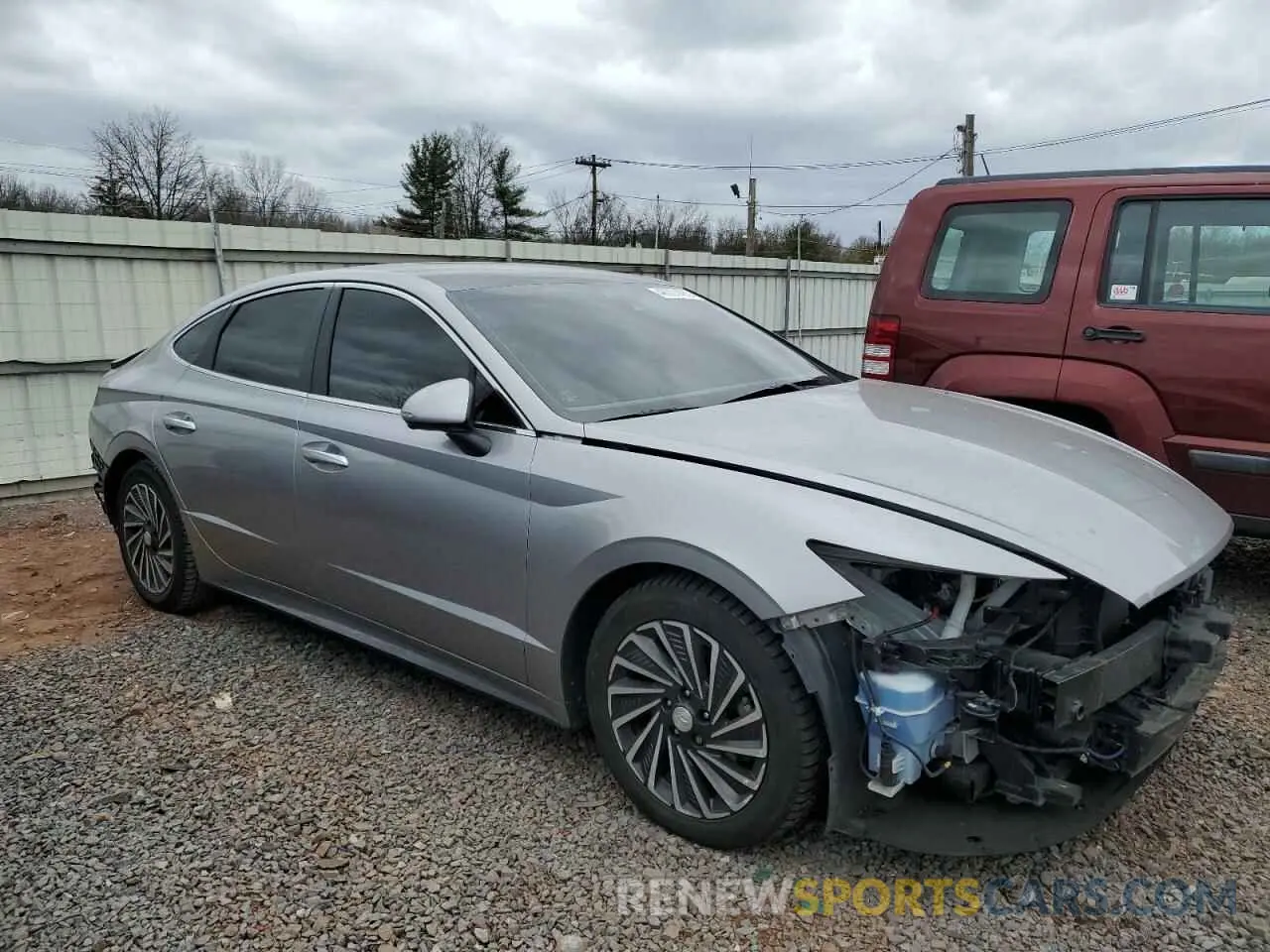 4 Photograph of a damaged car KMHL54JJ6MA036686 HYUNDAI SONATA 2021