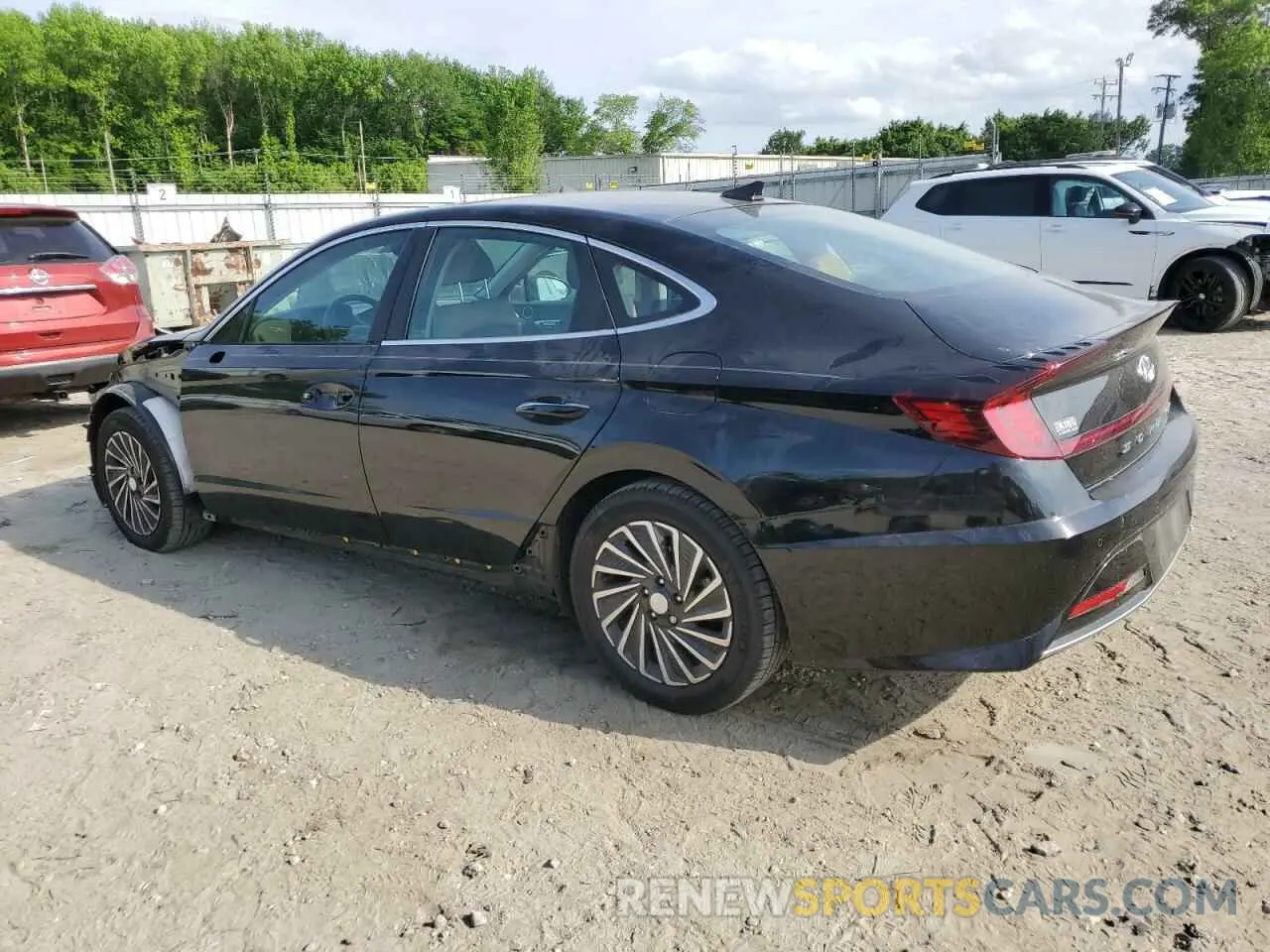 2 Photograph of a damaged car KMHL54JJ8MA020957 HYUNDAI SONATA 2021