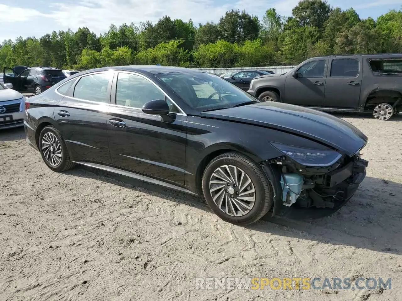 4 Photograph of a damaged car KMHL54JJ8MA020957 HYUNDAI SONATA 2021