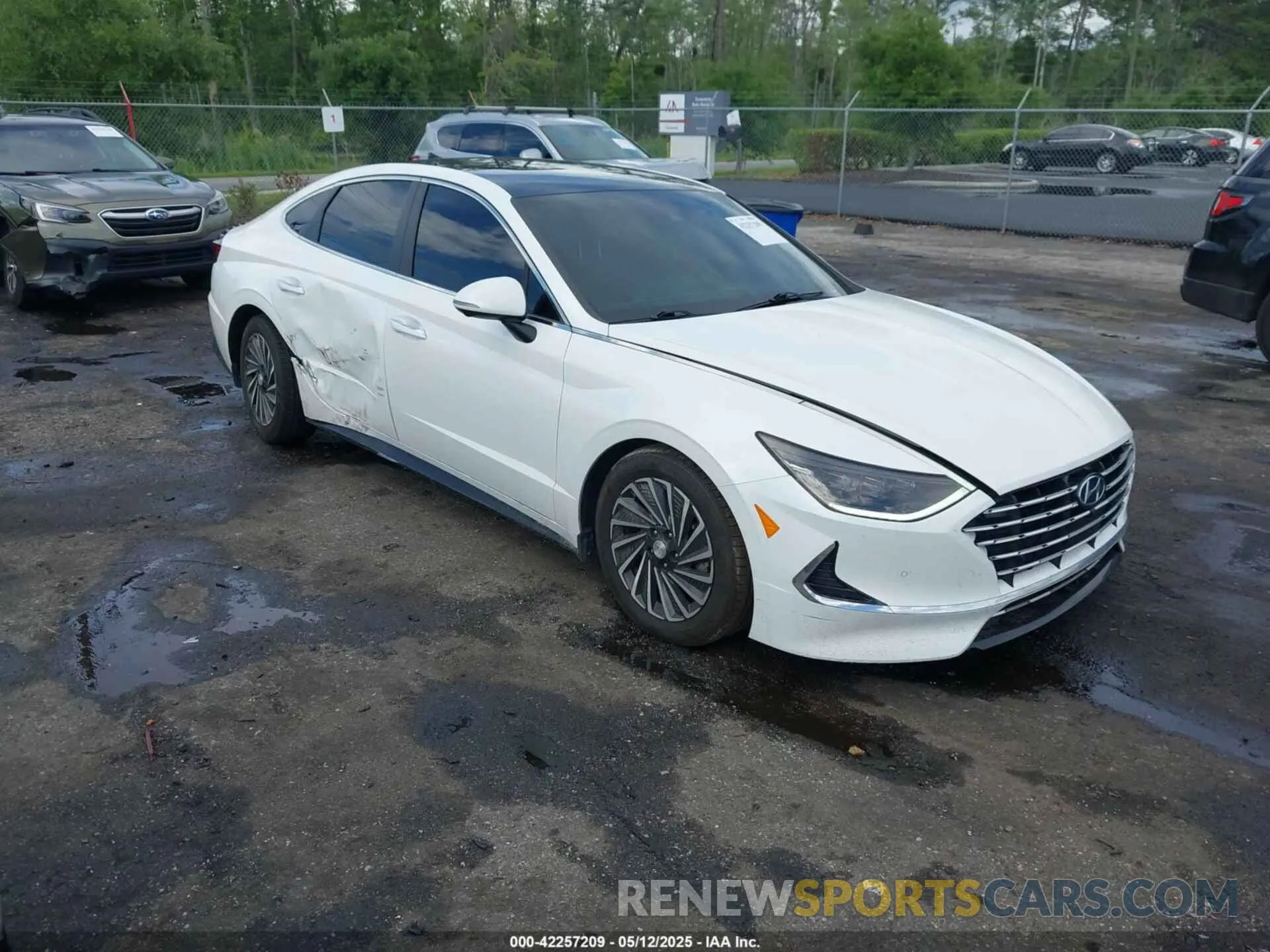1 Photograph of a damaged car KMHL54JJ9MA021955 HYUNDAI SONATA 2021