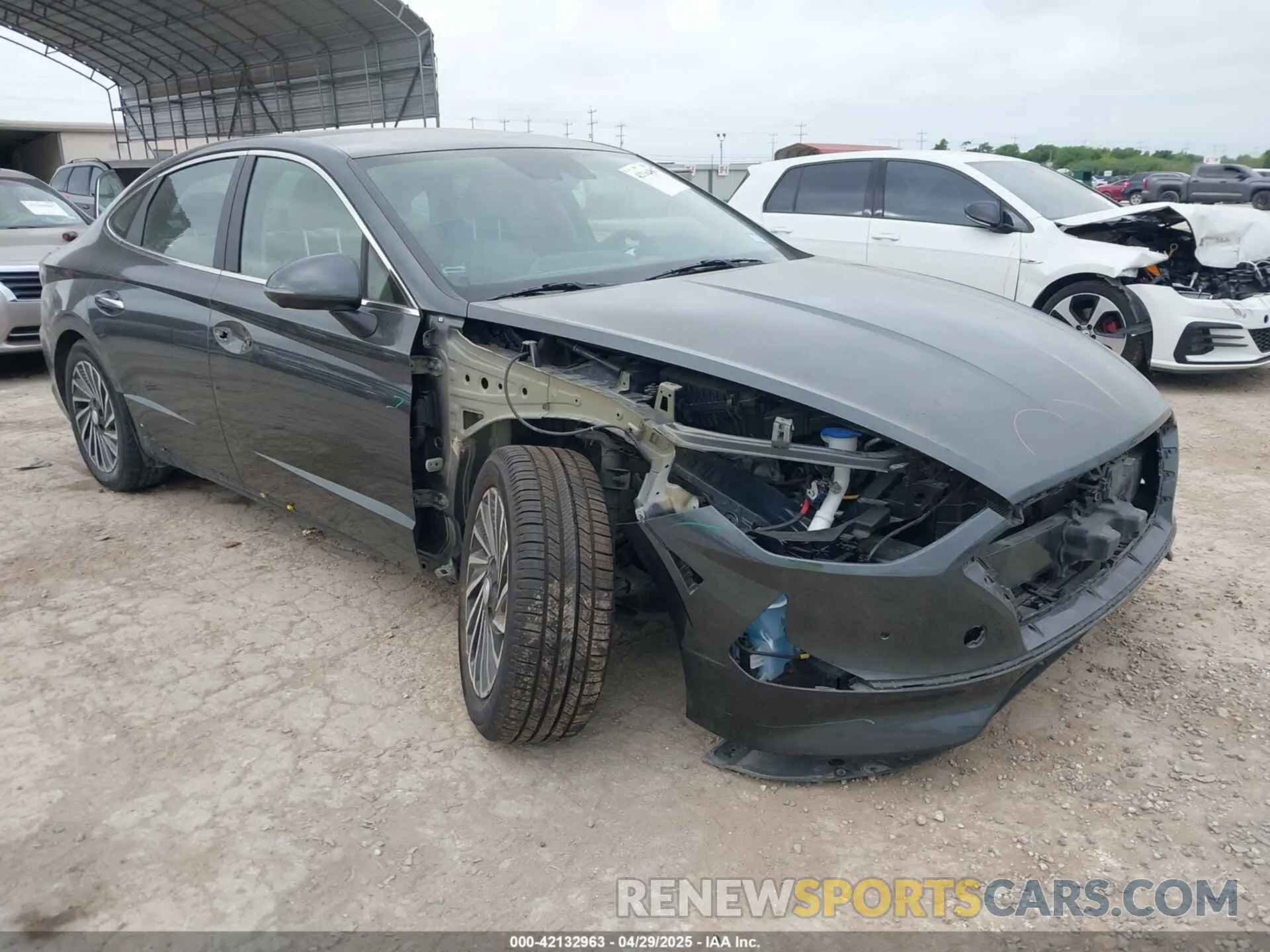 1 Photograph of a damaged car KMHL54JJ9MA027089 HYUNDAI SONATA 2021