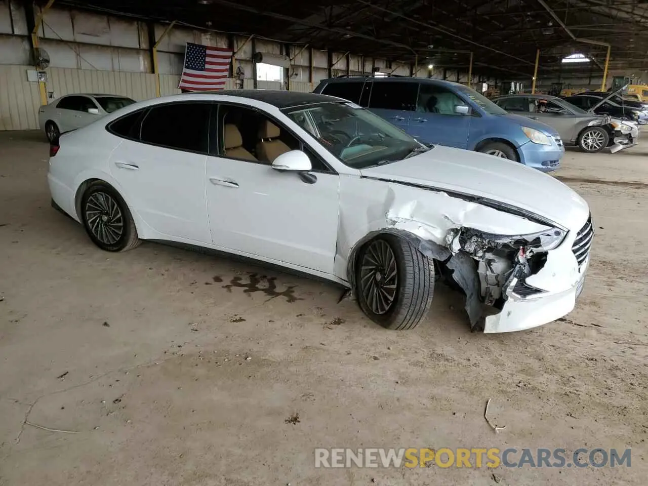 4 Photograph of a damaged car KMHL54JJ9MA032566 HYUNDAI SONATA 2021