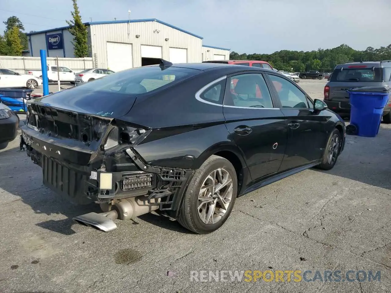 3 Photograph of a damaged car KMHL64JA0MA143147 HYUNDAI SONATA 2021