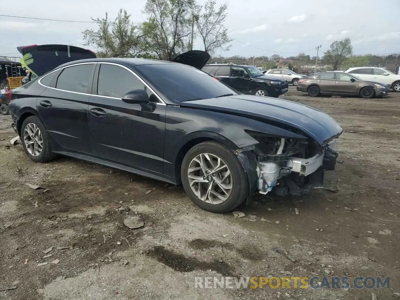4 Photograph of a damaged car KMHL64JA0MA146422 HYUNDAI SONATA 2021