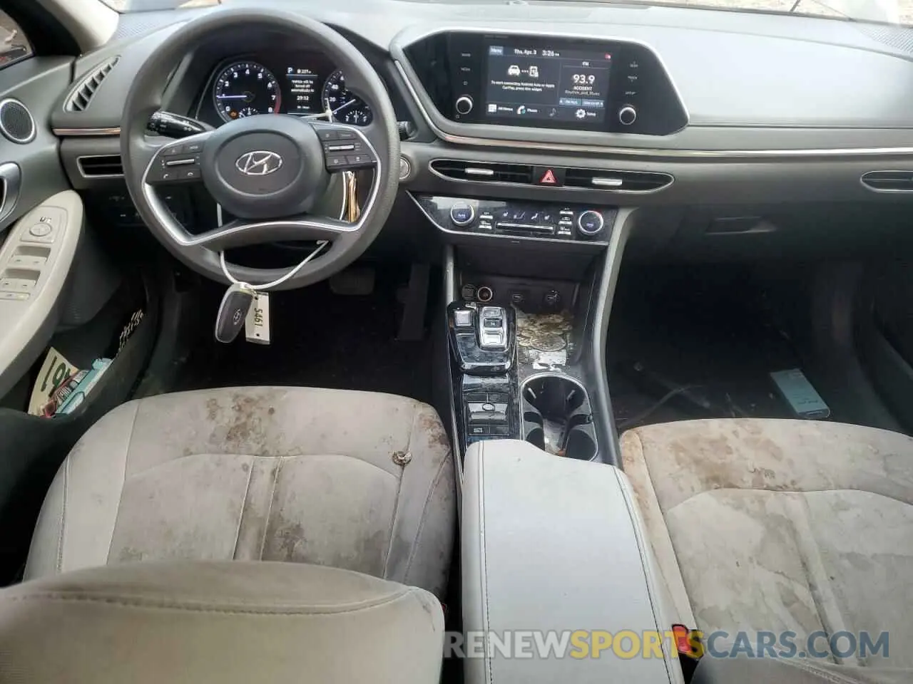 8 Photograph of a damaged car KMHL64JA0MA146422 HYUNDAI SONATA 2021
