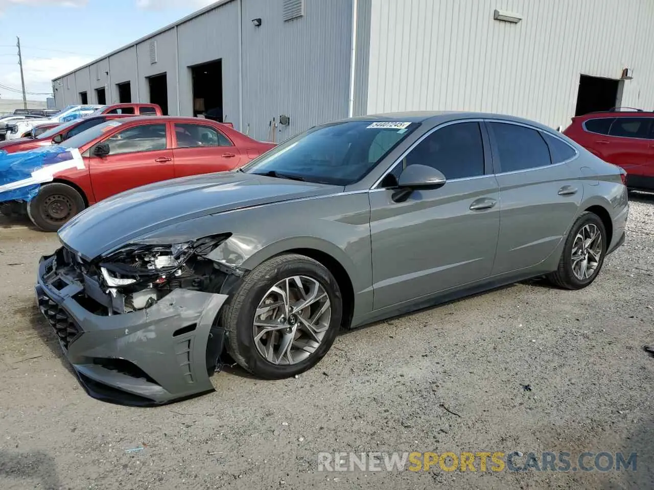 1 Photograph of a damaged car KMHL64JA0MA148672 HYUNDAI SONATA 2021