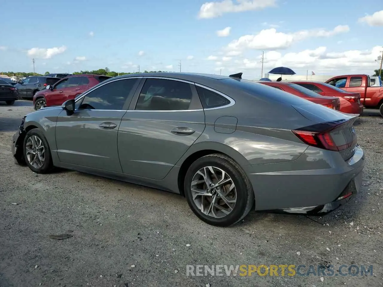 2 Photograph of a damaged car KMHL64JA0MA148672 HYUNDAI SONATA 2021