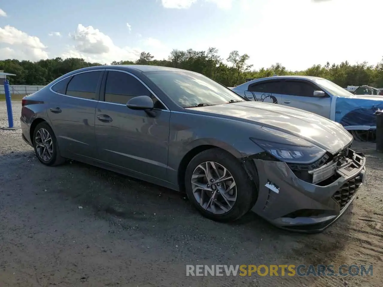 4 Photograph of a damaged car KMHL64JA0MA148672 HYUNDAI SONATA 2021