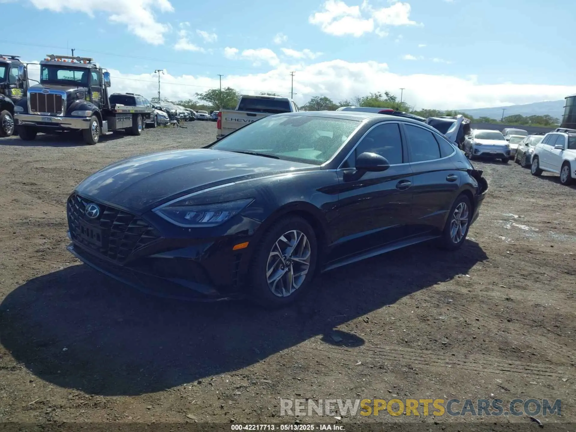 2 Photograph of a damaged car KMHL64JA0MA158957 HYUNDAI SONATA 2021