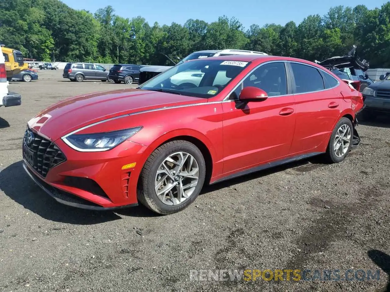 1 Photograph of a damaged car KMHL64JA1MA146140 HYUNDAI SONATA 2021