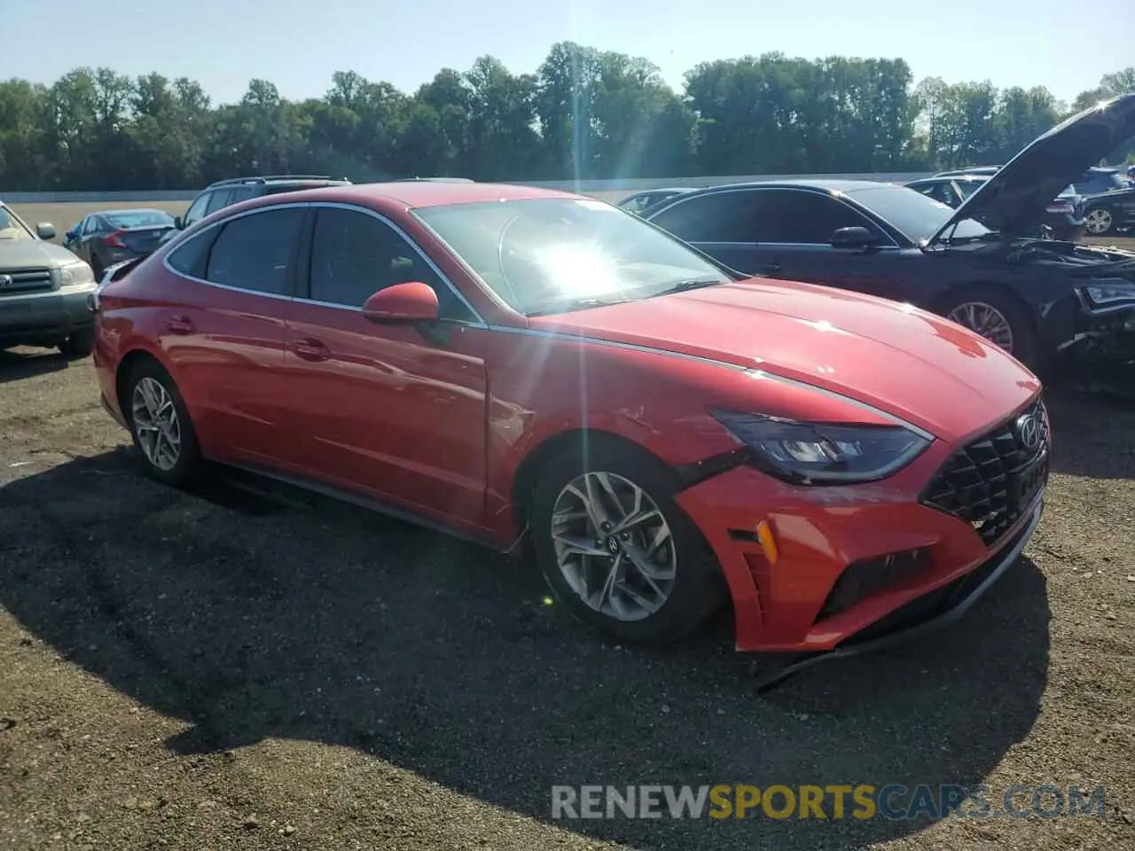 4 Photograph of a damaged car KMHL64JA1MA146140 HYUNDAI SONATA 2021