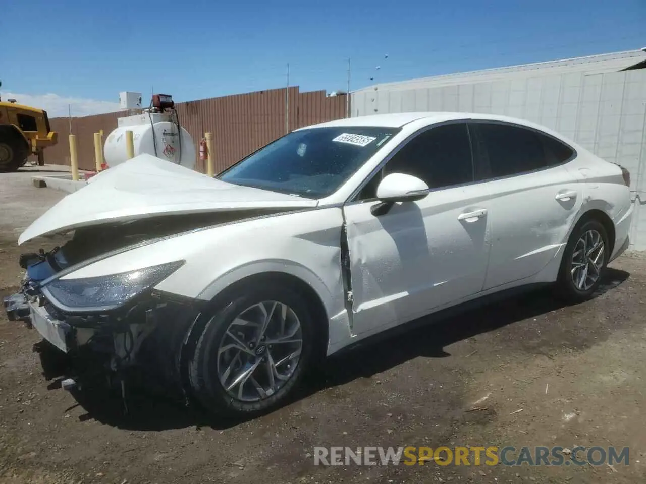 1 Photograph of a damaged car KMHL64JA1MA166436 HYUNDAI SONATA 2021