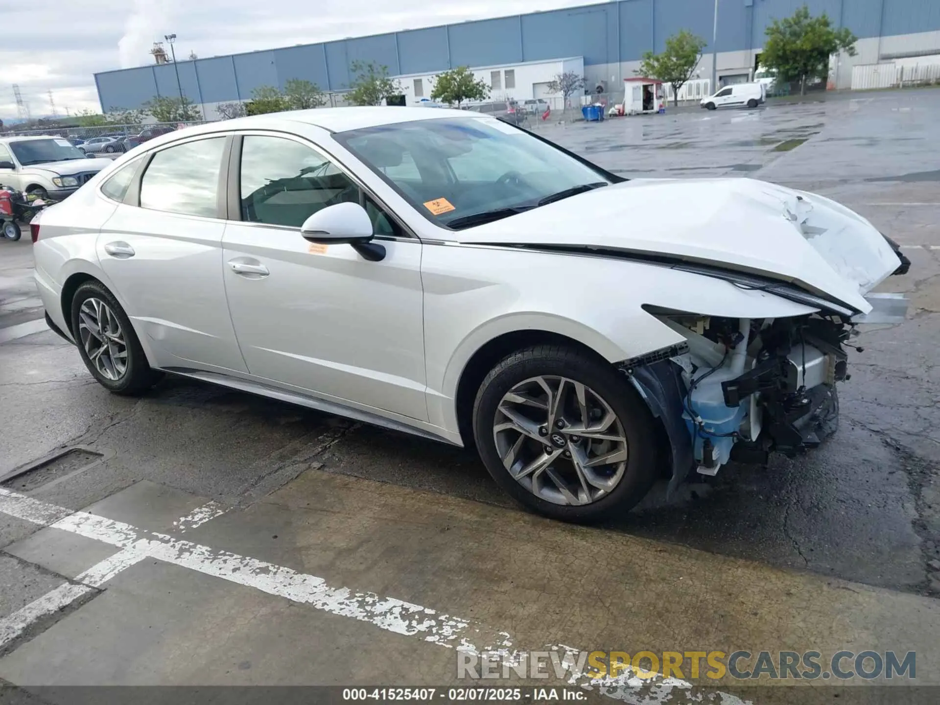 1 Photograph of a damaged car KMHL64JA3MA153042 HYUNDAI SONATA 2021