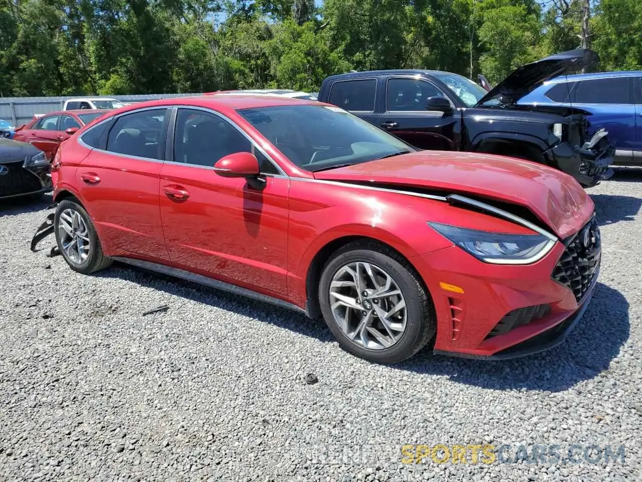 4 Photograph of a damaged car KMHL64JA3MA158984 HYUNDAI SONATA 2021