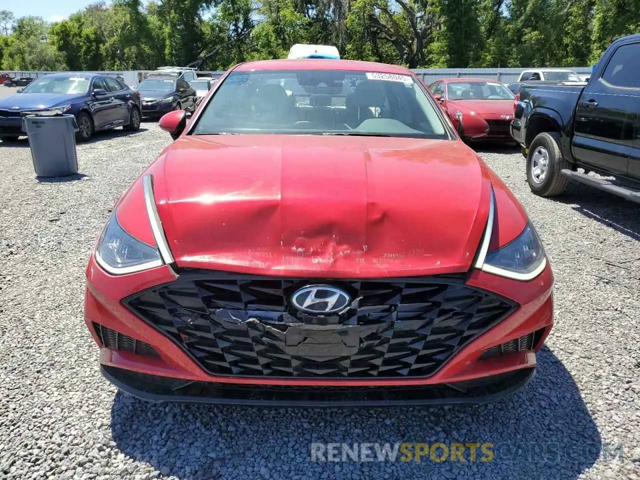 5 Photograph of a damaged car KMHL64JA3MA158984 HYUNDAI SONATA 2021