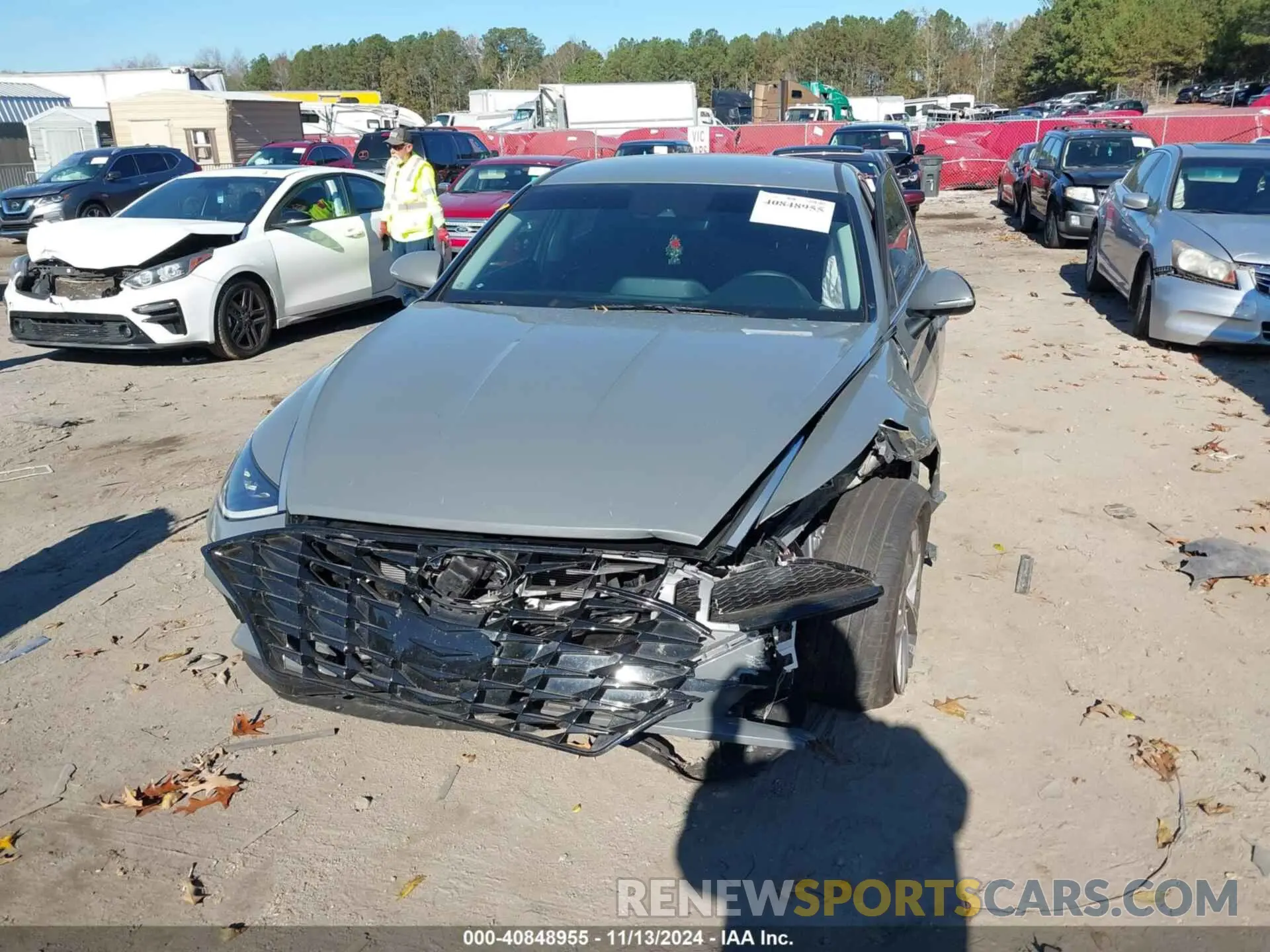 12 Photograph of a damaged car KMHL64JA4MA148478 HYUNDAI SONATA 2021
