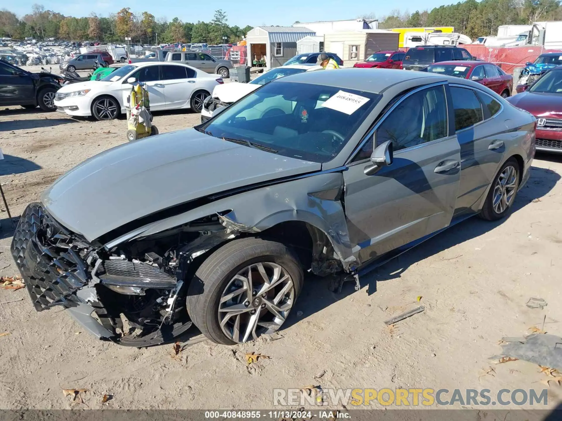 2 Photograph of a damaged car KMHL64JA4MA148478 HYUNDAI SONATA 2021
