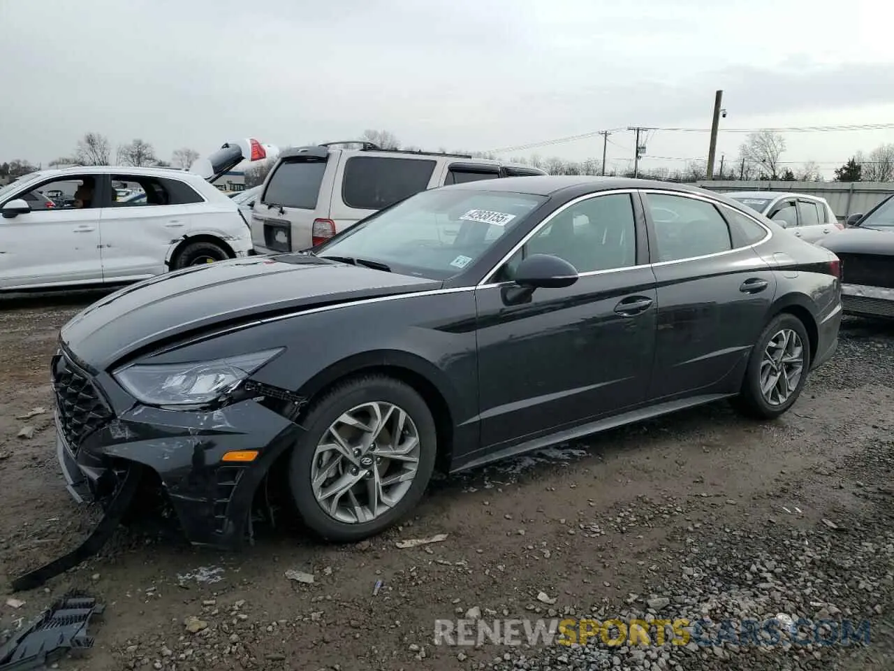 1 Photograph of a damaged car KMHL64JA4MA149260 HYUNDAI SONATA 2021