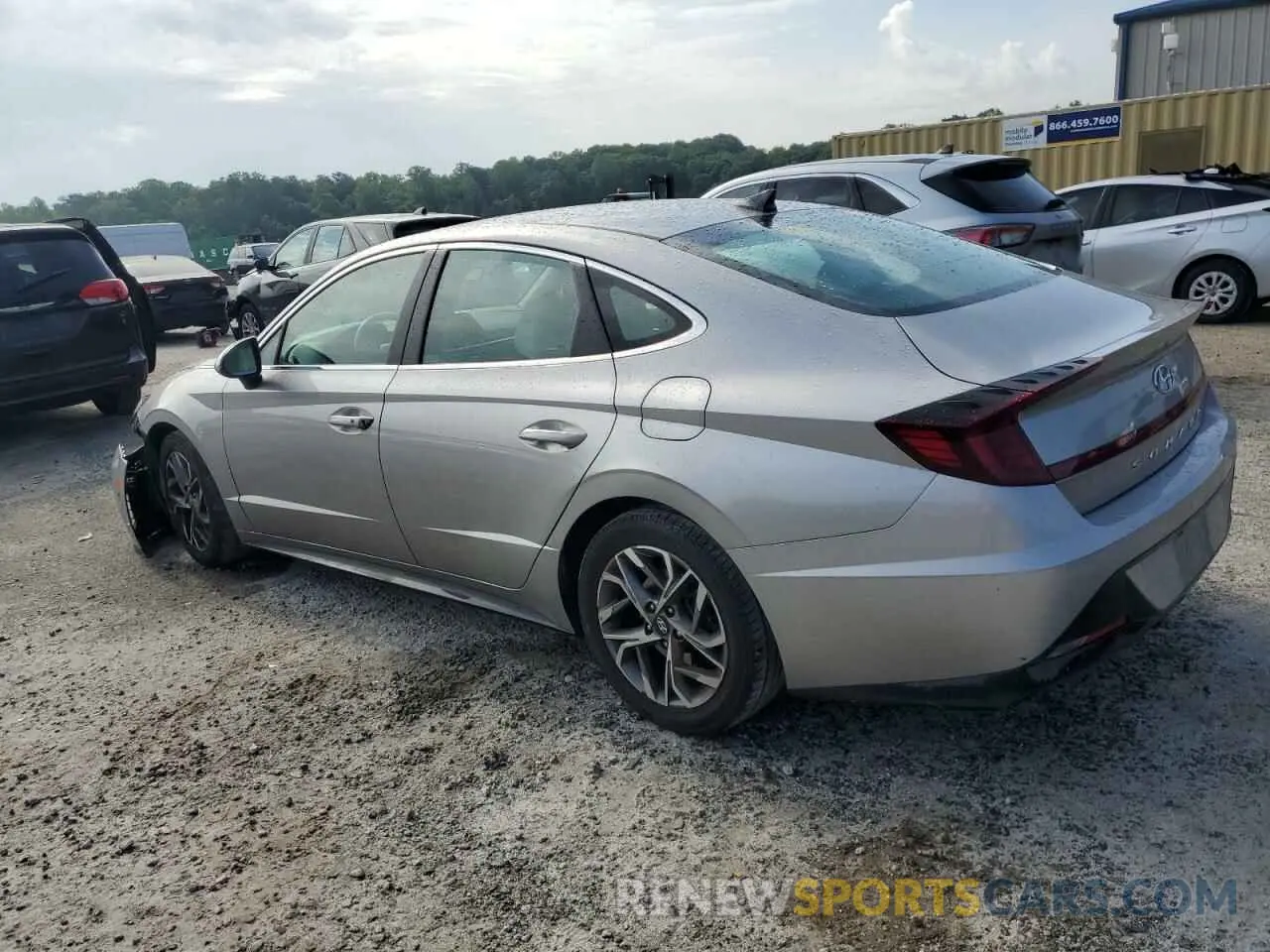 2 Photograph of a damaged car KMHL64JA4MA155981 HYUNDAI SONATA 2021