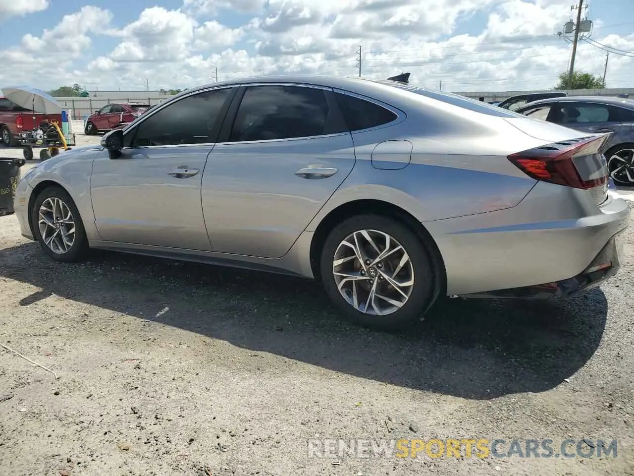 2 Photograph of a damaged car KMHL64JA5MA152393 HYUNDAI SONATA 2021