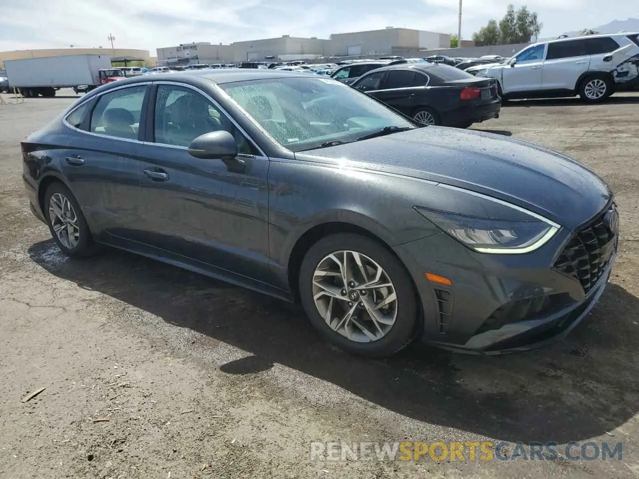 4 Photograph of a damaged car KMHL64JA6MA155027 HYUNDAI SONATA 2021