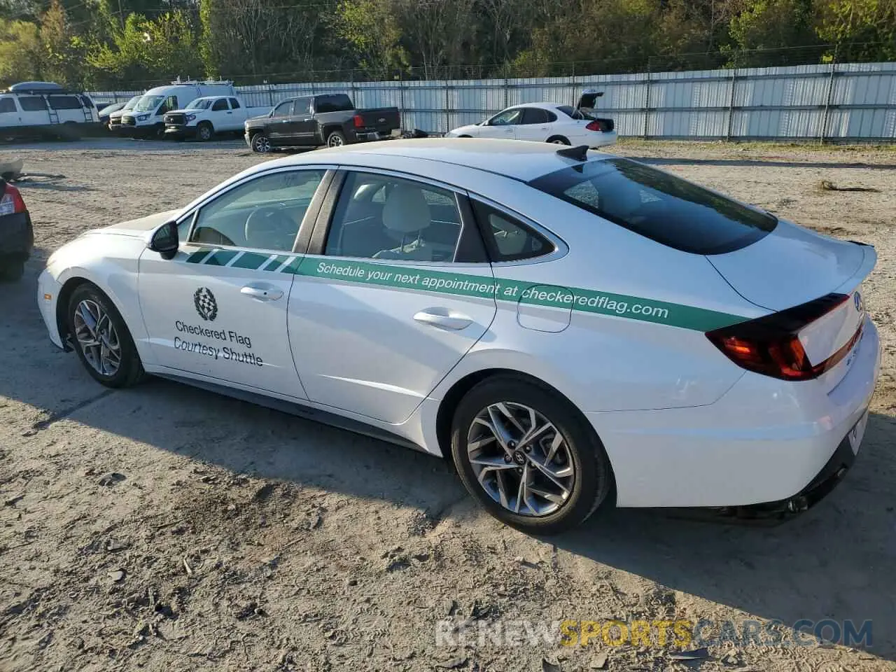 2 Photograph of a damaged car KMHL64JA6MA166187 HYUNDAI SONATA 2021