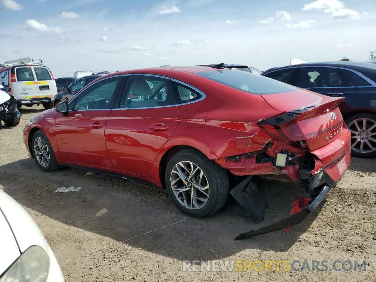 2 Photograph of a damaged car KMHL64JA7MA147812 HYUNDAI SONATA 2021