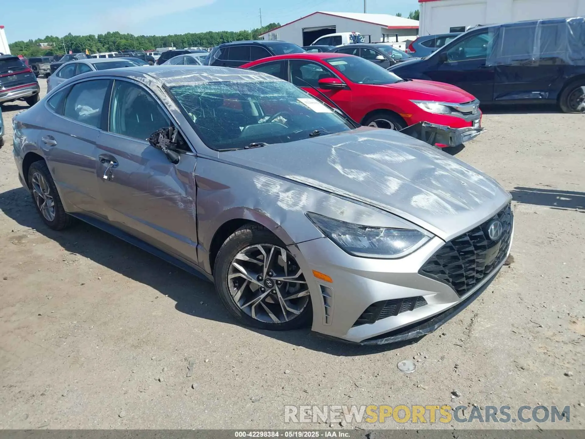 1 Photograph of a damaged car KMHL64JA8MA148743 HYUNDAI SONATA 2021