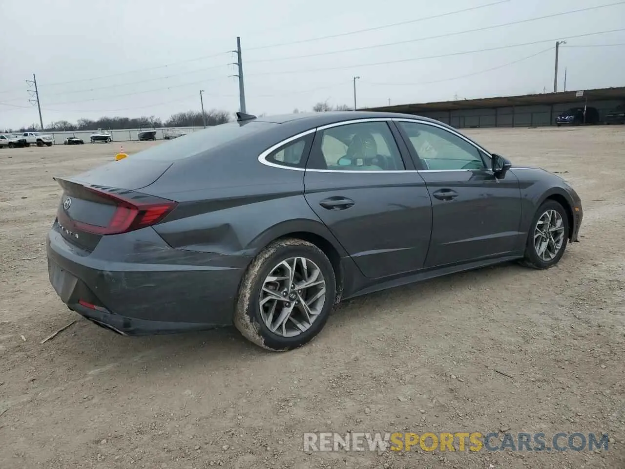3 Photograph of a damaged car KMHL64JA8MA160908 HYUNDAI SONATA 2021