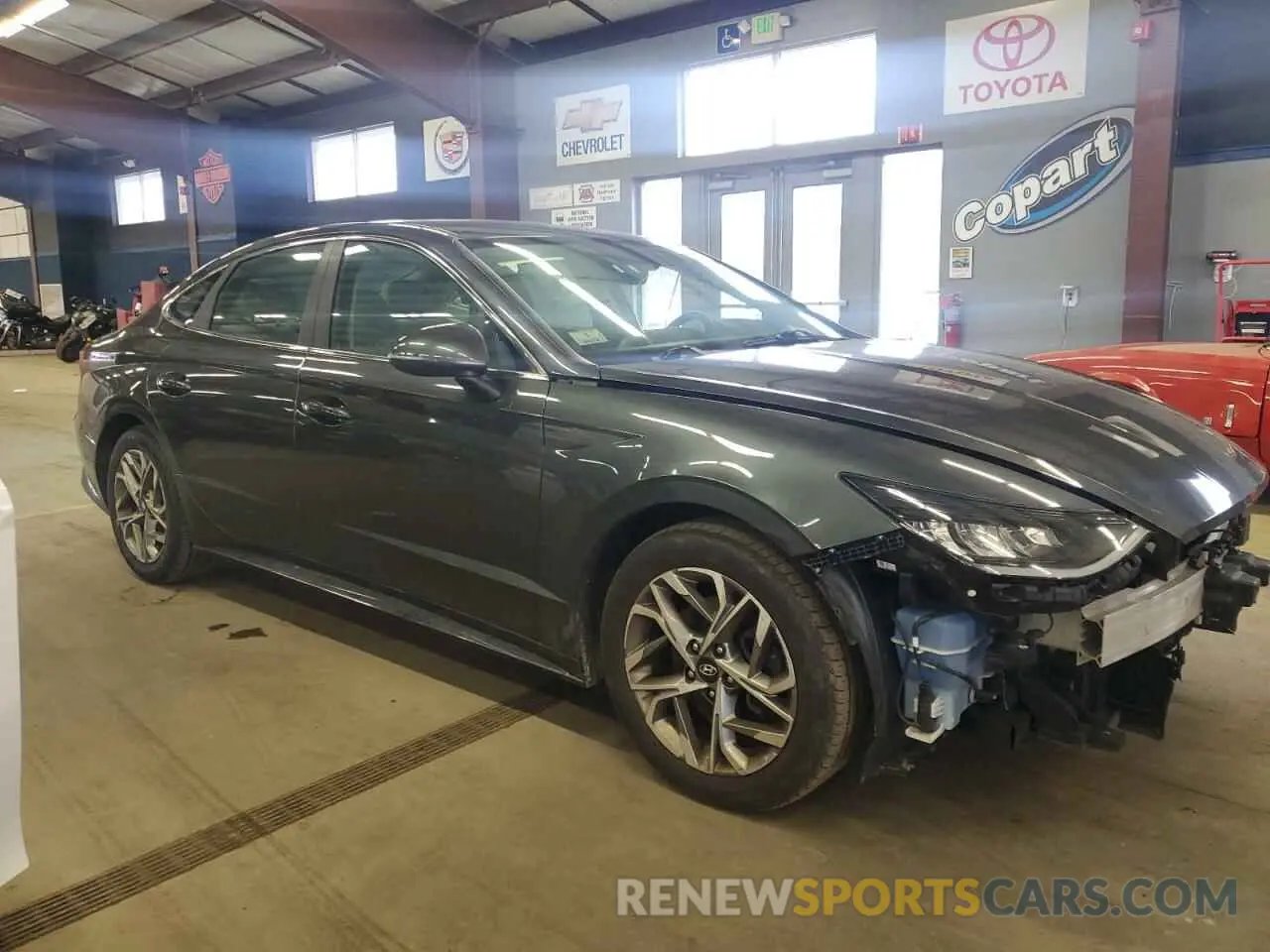 4 Photograph of a damaged car KMHL64JA8MA167065 HYUNDAI SONATA 2021