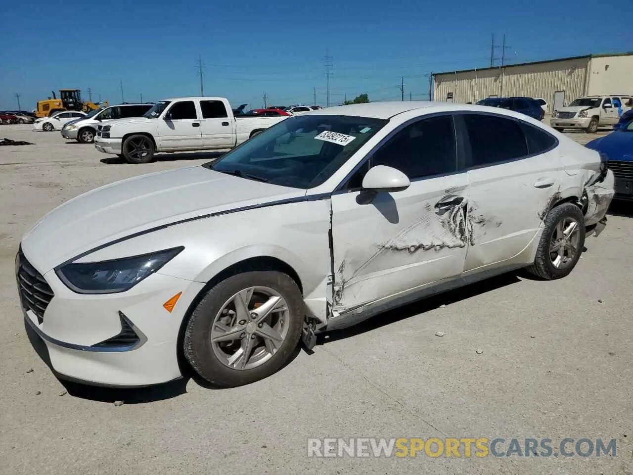 1 Photograph of a damaged car 5NPEG4JA2NH142862 HYUNDAI SONATA 2022