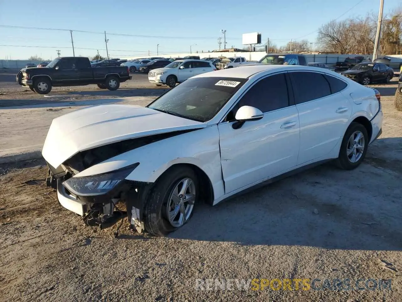 1 Photograph of a damaged car 5NPEG4JA9NH148089 HYUNDAI SONATA 2022