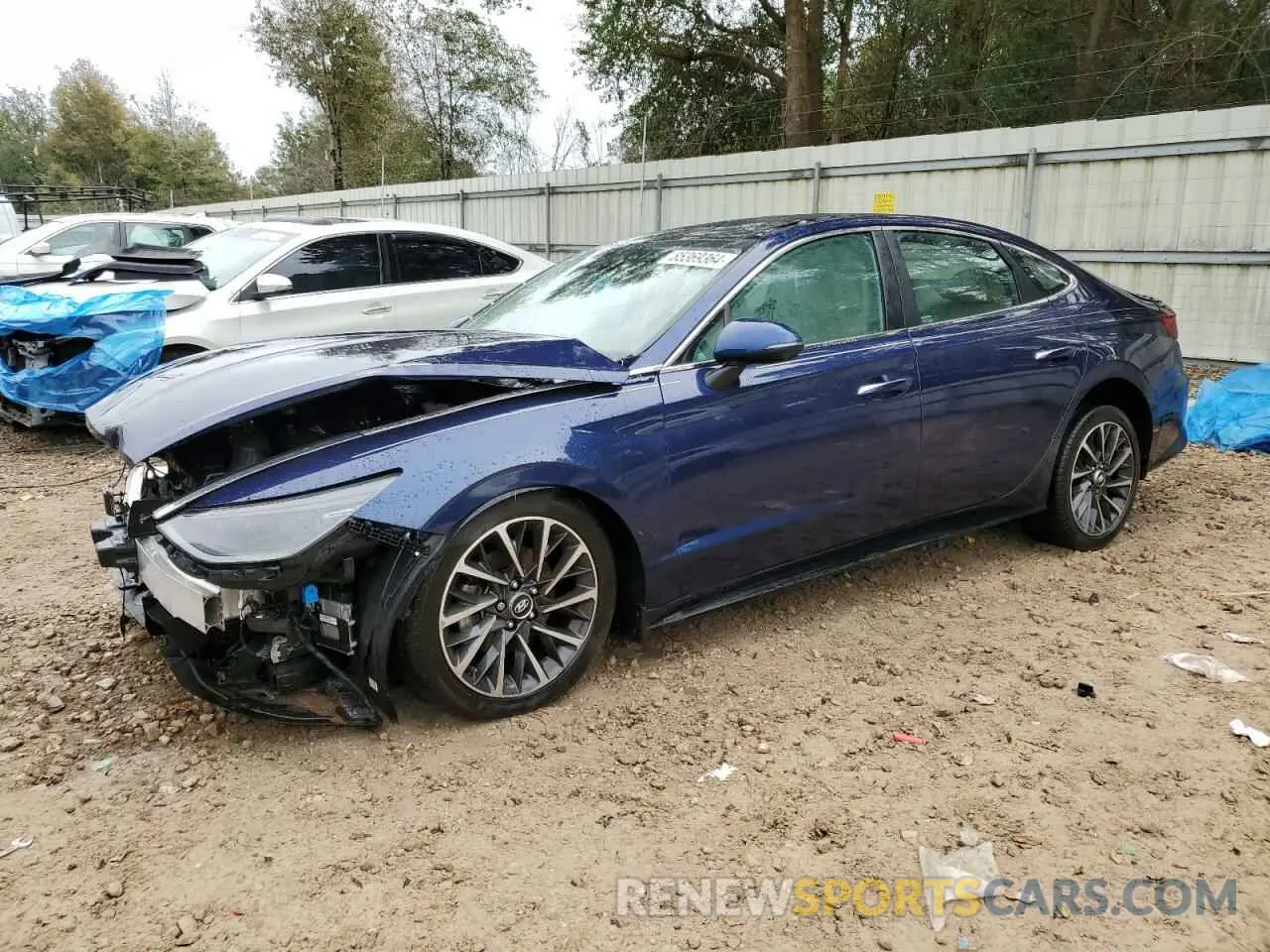 1 Photograph of a damaged car 5NPEH4J23NH137952 HYUNDAI SONATA 2022