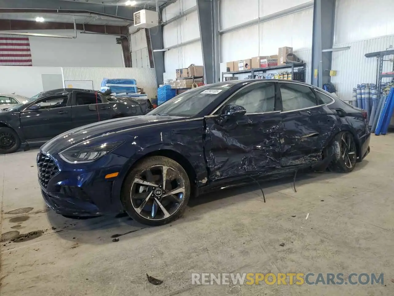 1 Photograph of a damaged car 5NPEJ4J20NH141722 HYUNDAI SONATA 2022