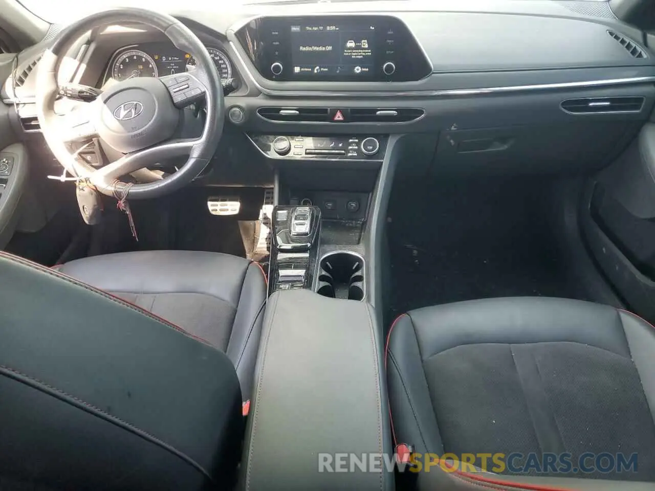 8 Photograph of a damaged car 5NPEJ4J21NH136674 HYUNDAI SONATA 2022