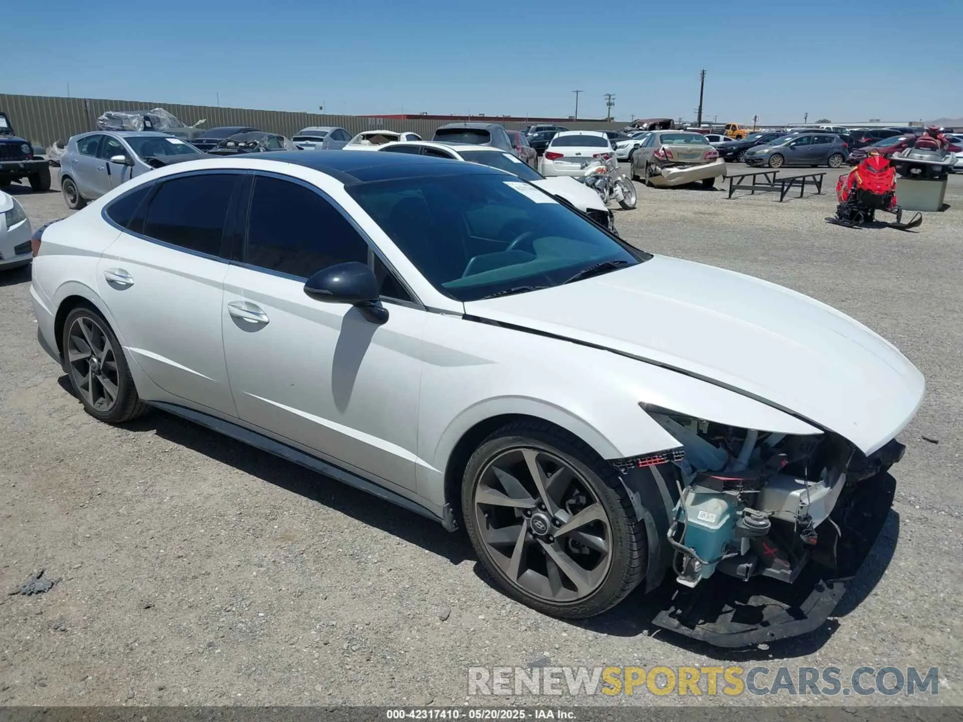 1 Photograph of a damaged car 5NPEJ4J23NH137129 HYUNDAI SONATA 2022