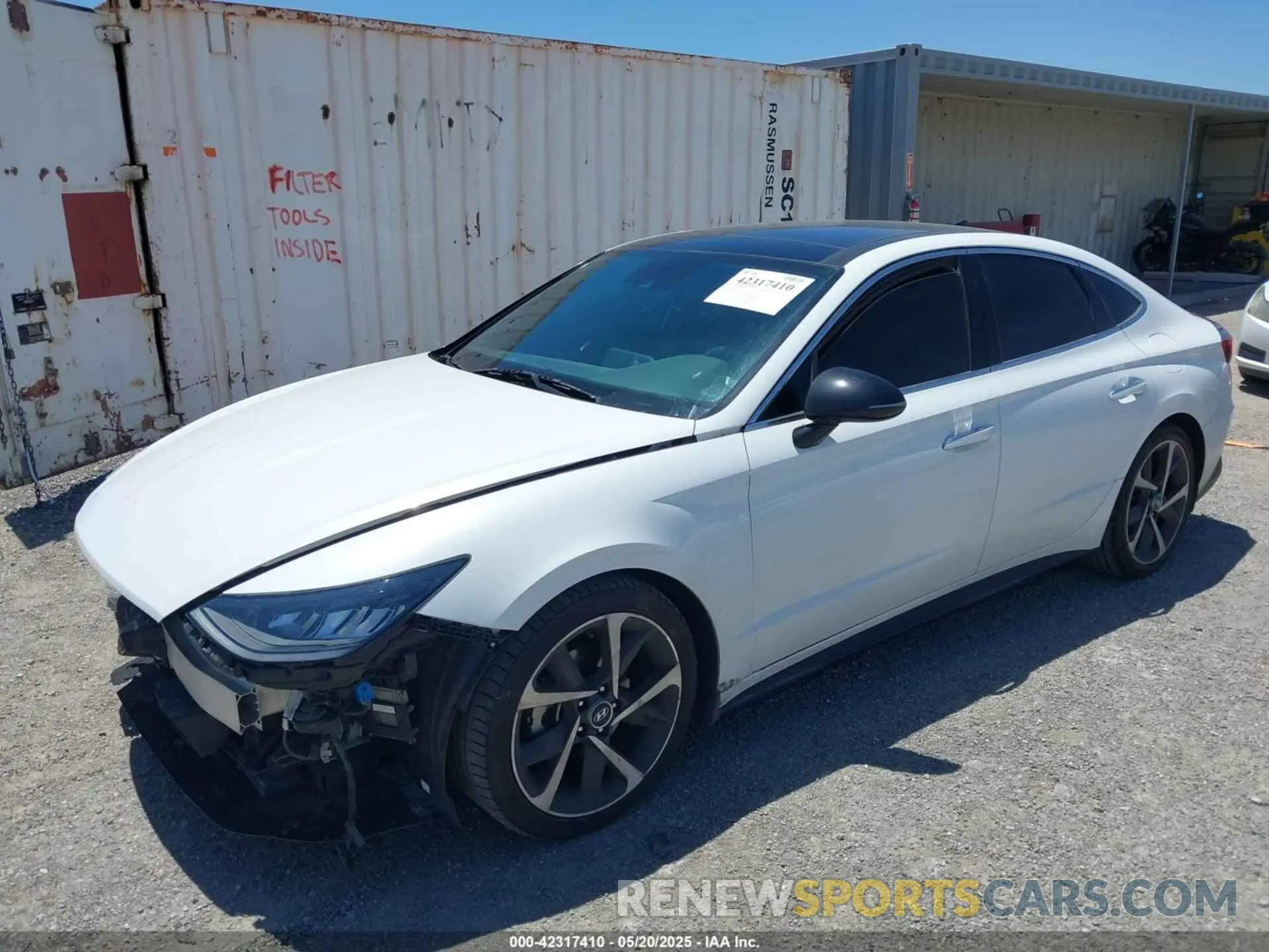 2 Photograph of a damaged car 5NPEJ4J23NH137129 HYUNDAI SONATA 2022