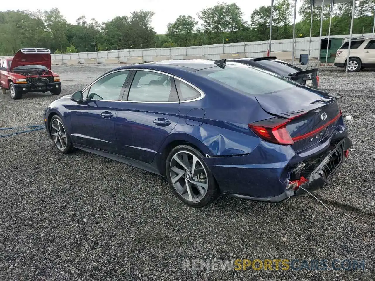 2 Photograph of a damaged car 5NPEJ4J27NH150126 HYUNDAI SONATA 2022