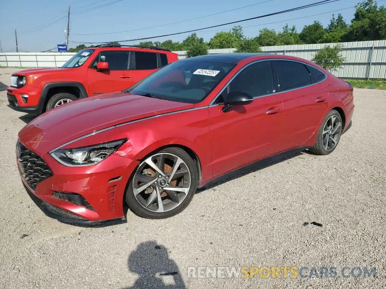 1 Photograph of a damaged car 5NPEJ4J29NH141699 HYUNDAI SONATA 2022