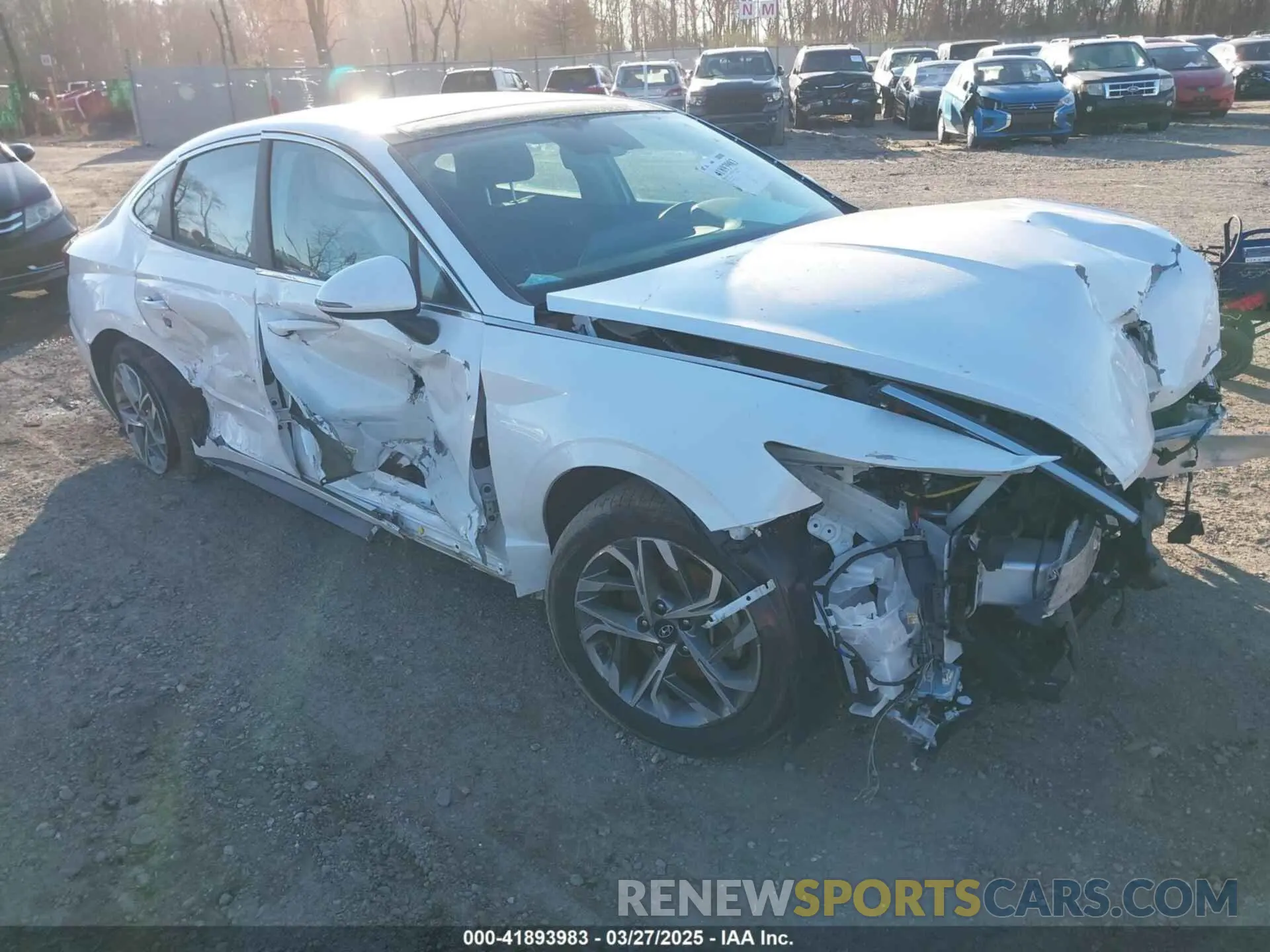 1 Photograph of a damaged car KMHL14JA0NA203203 HYUNDAI SONATA 2022