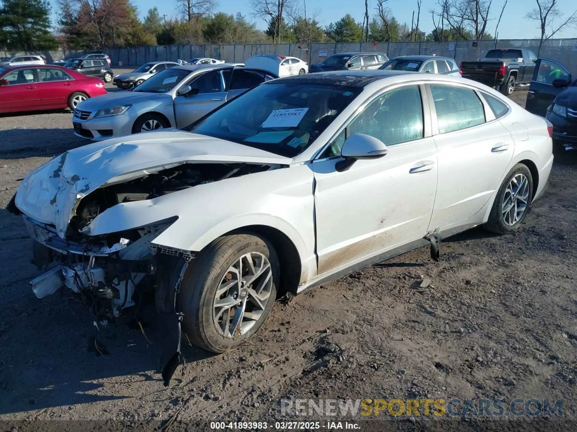 2 Photograph of a damaged car KMHL14JA0NA203203 HYUNDAI SONATA 2022
