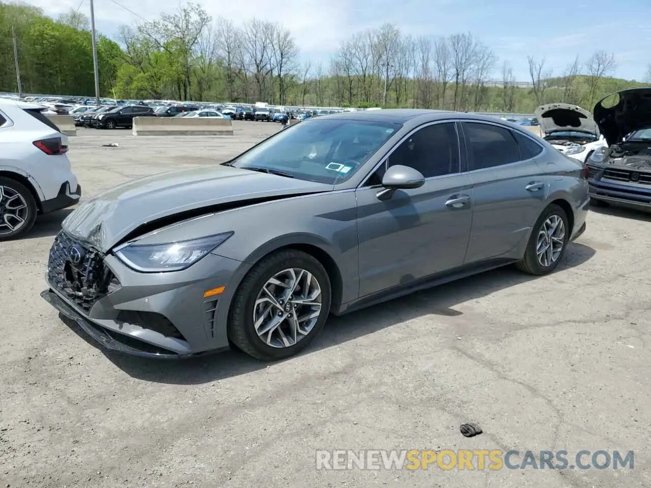 1 Photograph of a damaged car KMHL14JA4NA212406 HYUNDAI SONATA 2022