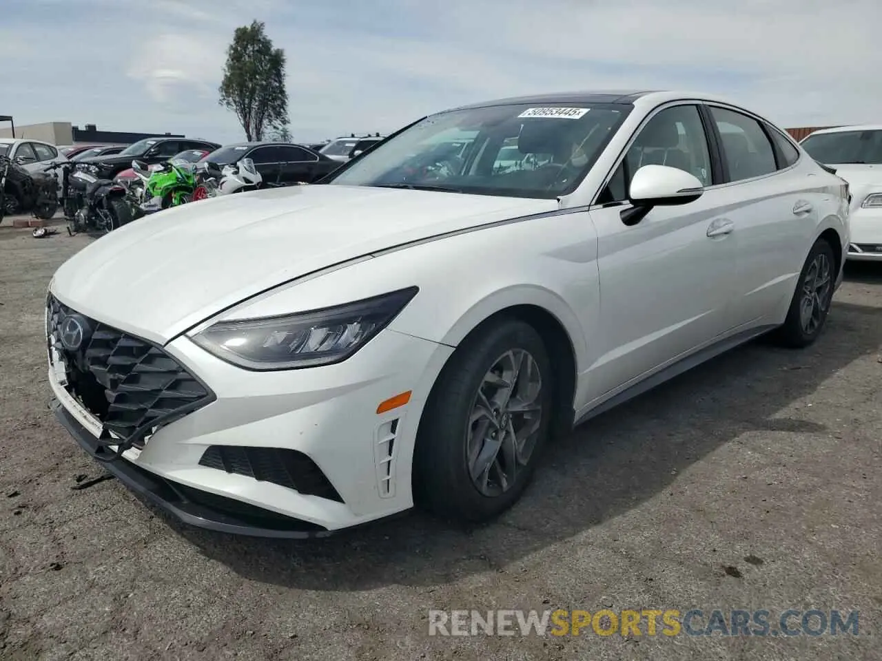 1 Photograph of a damaged car KMHL14JA6NA218692 HYUNDAI SONATA 2022