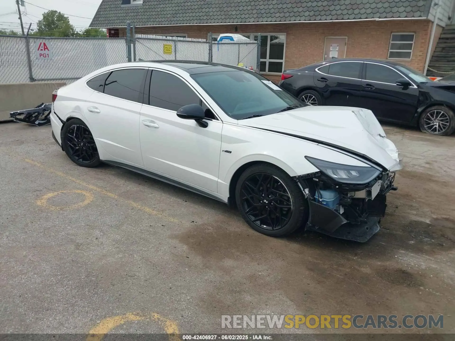 1 Photograph of a damaged car KMHL14JC1NA217743 HYUNDAI SONATA 2022
