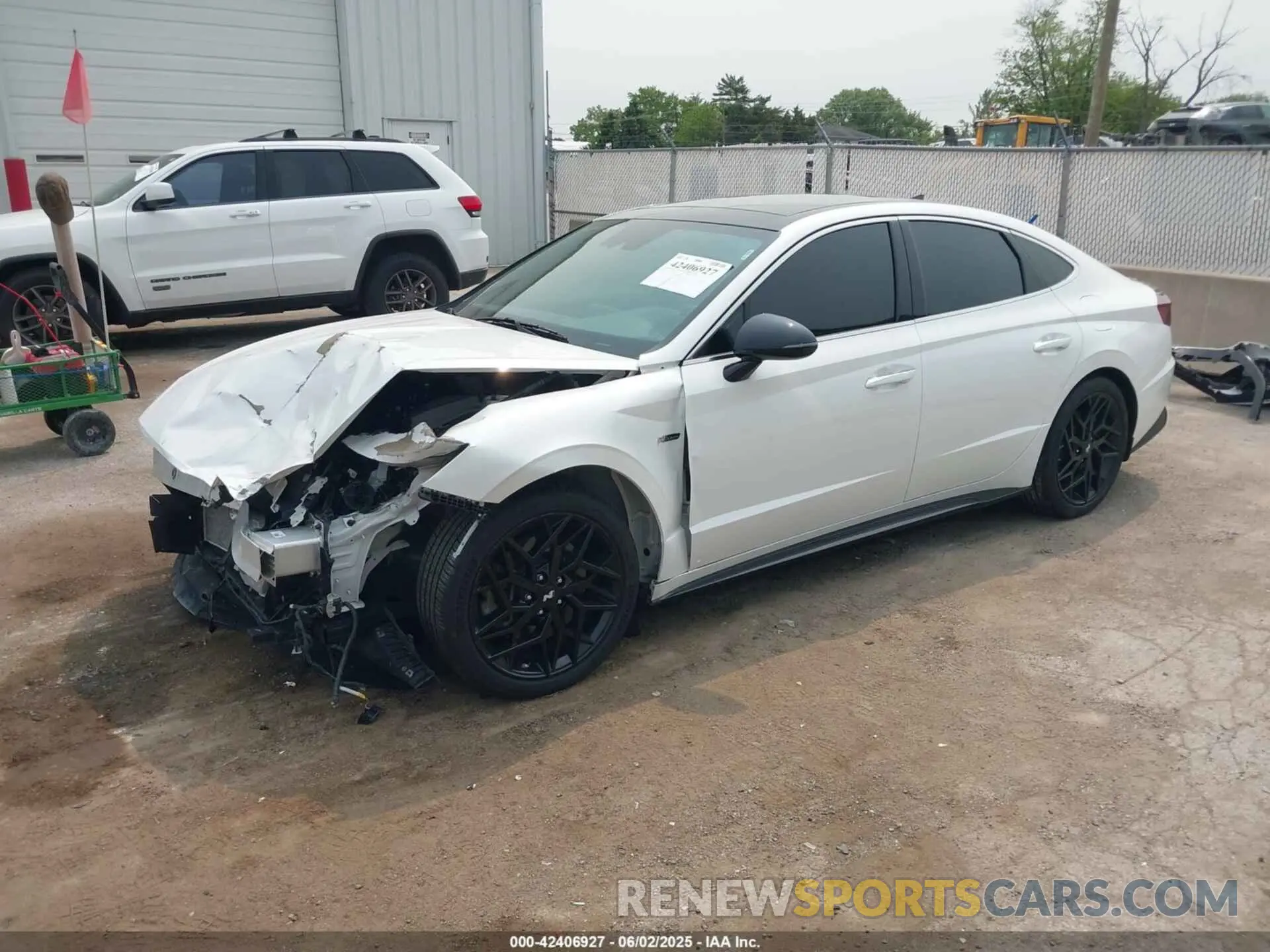 2 Photograph of a damaged car KMHL14JC1NA217743 HYUNDAI SONATA 2022